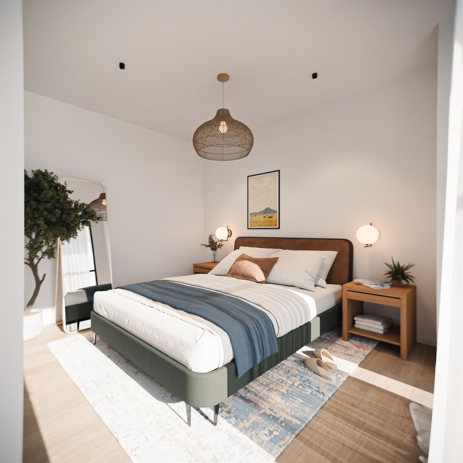 Dormitorio principal del dúplex