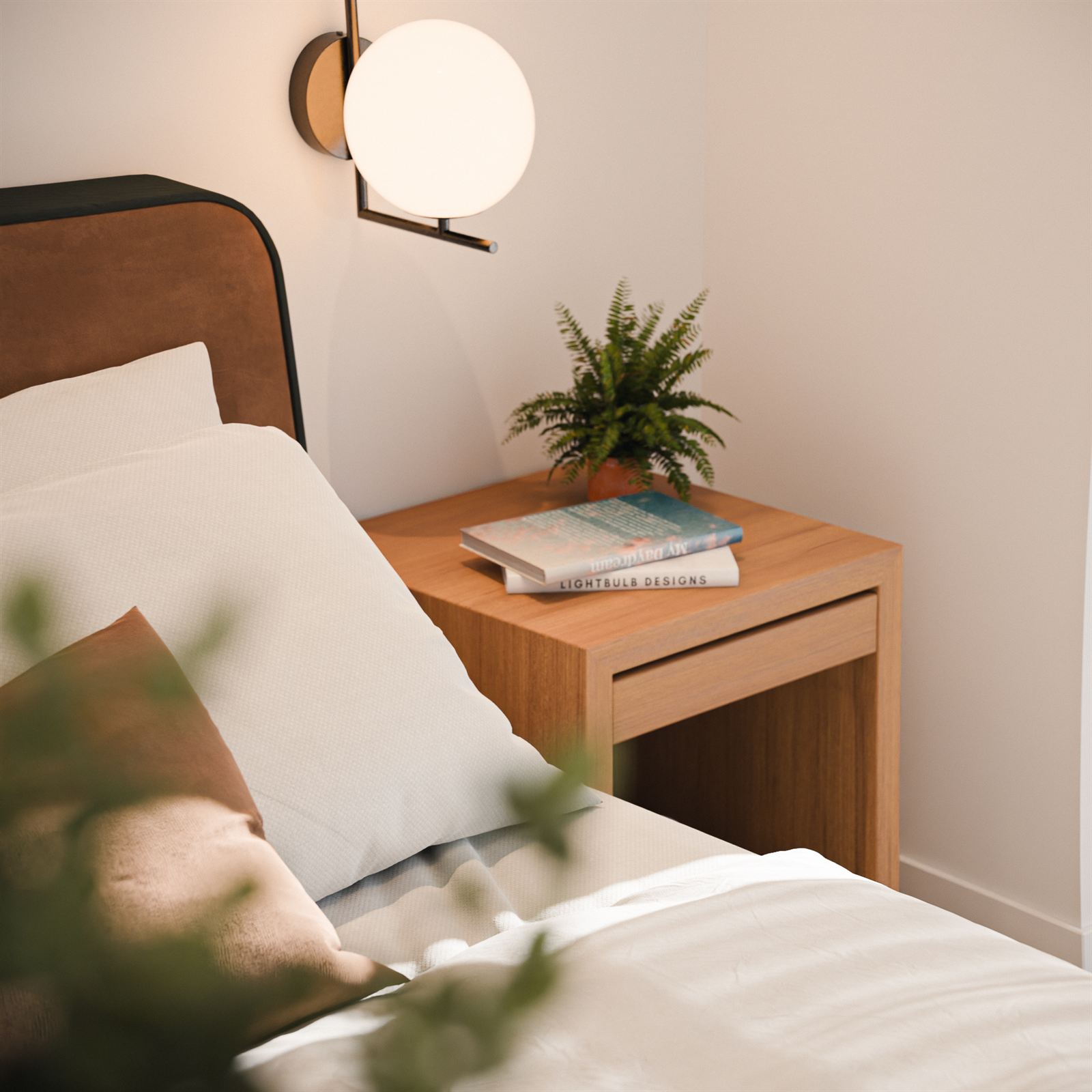 Dormitorio con vista