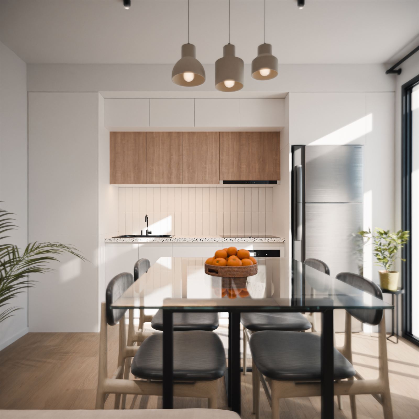 Cocina del dúplex