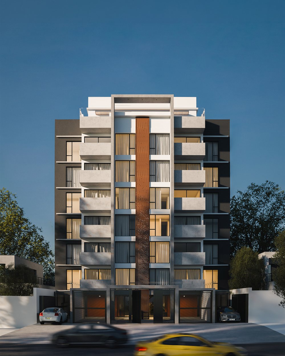 Render de fachada · Emilia II