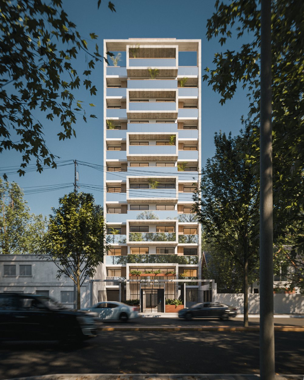 Render de fachada · Emilia IV