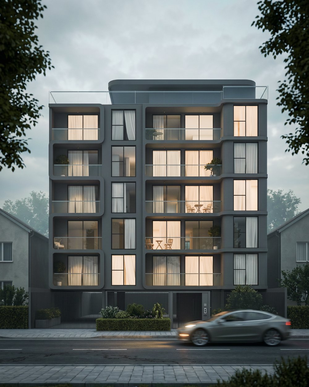 Render de fachada · Hudson