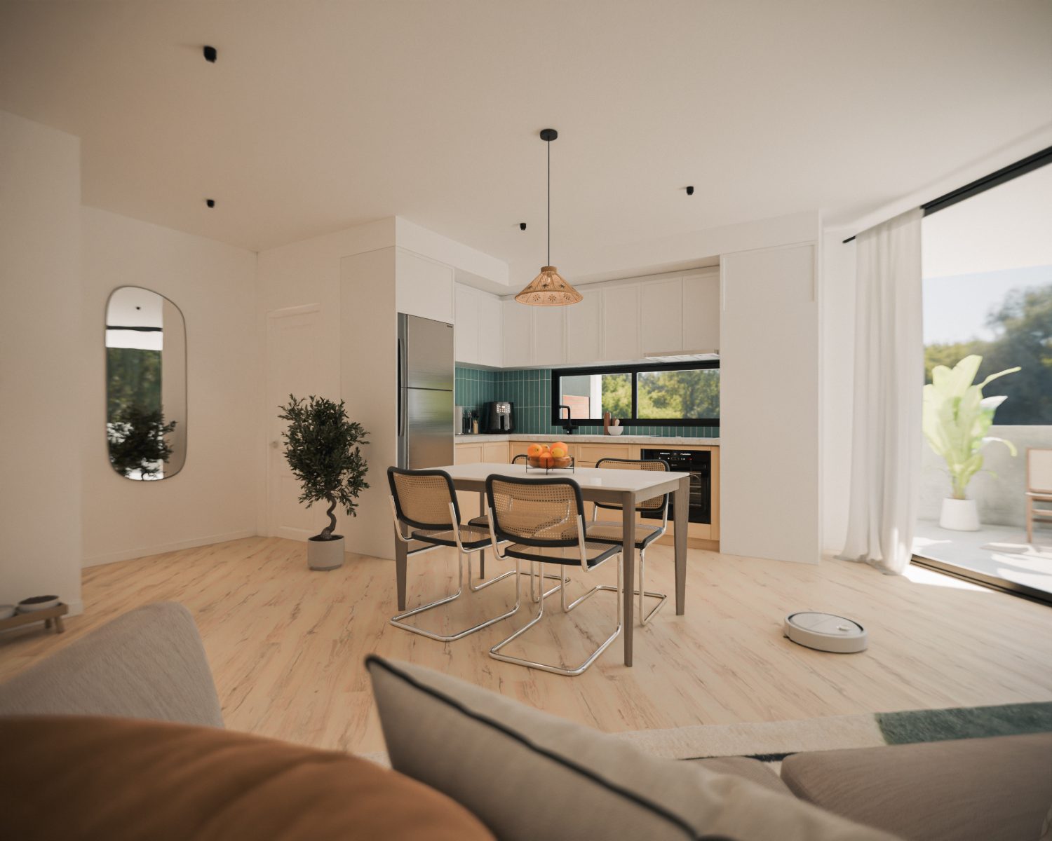 Estar con cocina y comedor