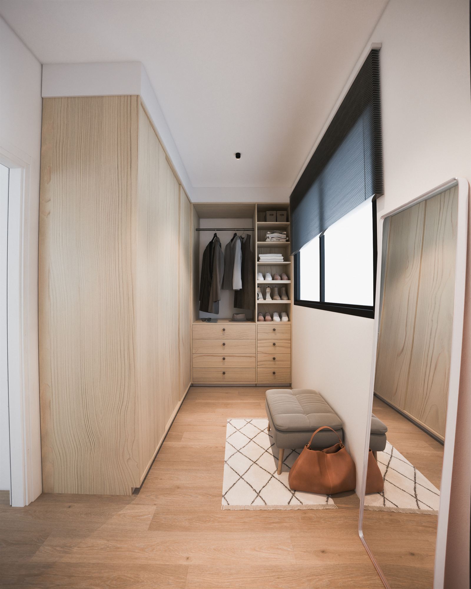 Vestidor del departamento al contrafrente